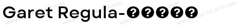 Garet Regula字体转换